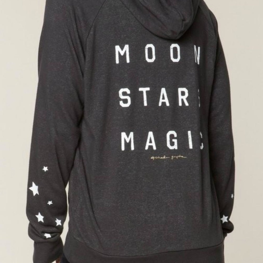 Spiritual Gangster Moon Stars Magic Zip Hoodie
